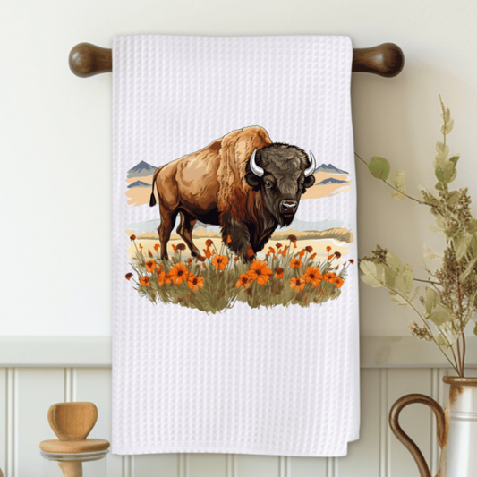Buffalo Flowers Microfiber Decorative Towel