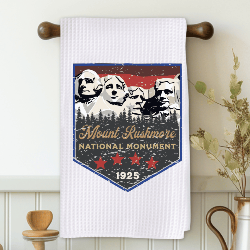 Mount Rushmore Banner 1 and 2 Microfiber Decorative Towel