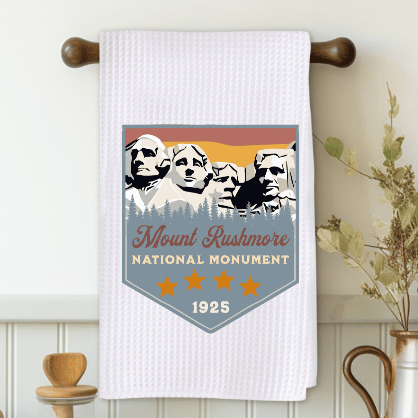 Mount Rushmore Banner 1 and 2 Microfiber Decorative Towel