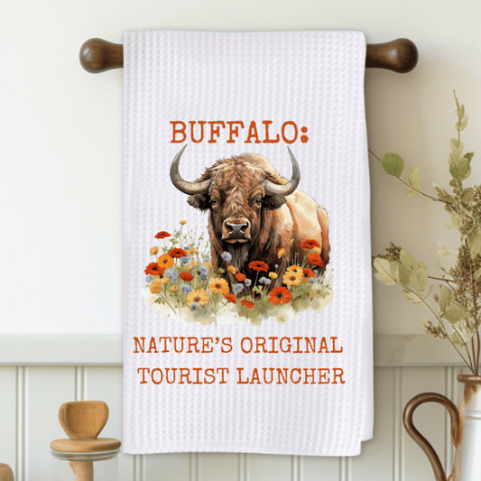 Buffalo Nature's Original Tourist Launcher Funny Microfiber Decorative Towel