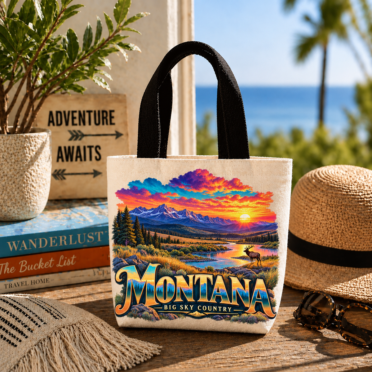 SMT-MTD3 — Montana Big Sky River Sunset | MY TOWN COLLECTION product mockup
