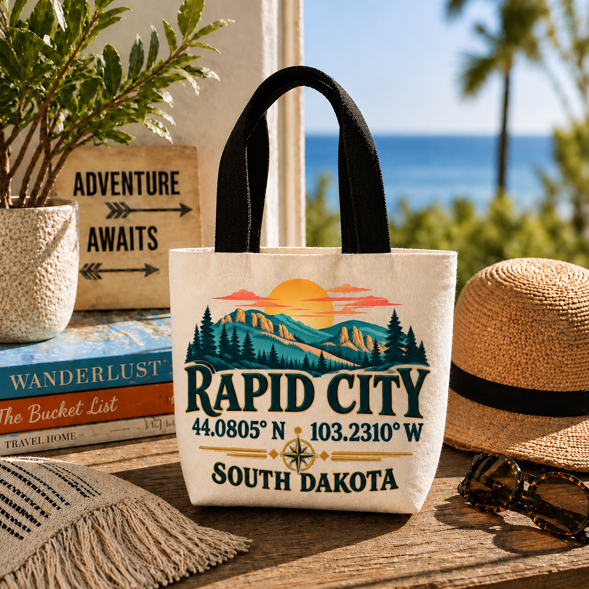 SMT-MTD6 — Rapid City Coordinates | MY TOWN COLLECTION product mockup