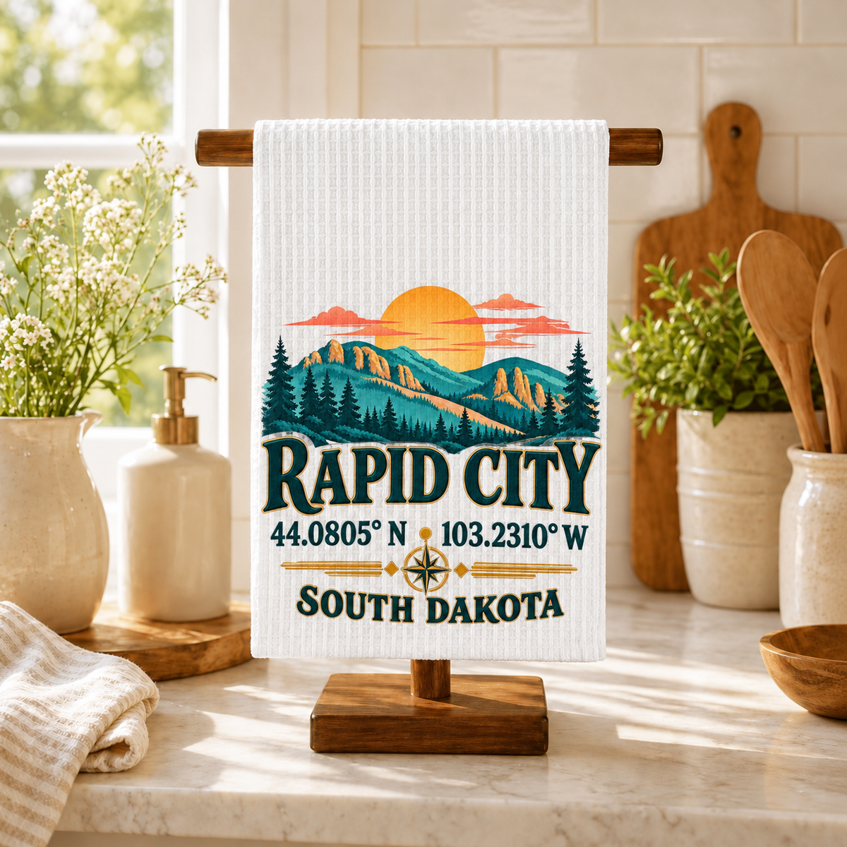 TWL-MTD6 — Rapid City Coordinates | MY TOWN COLLECTION product mockup