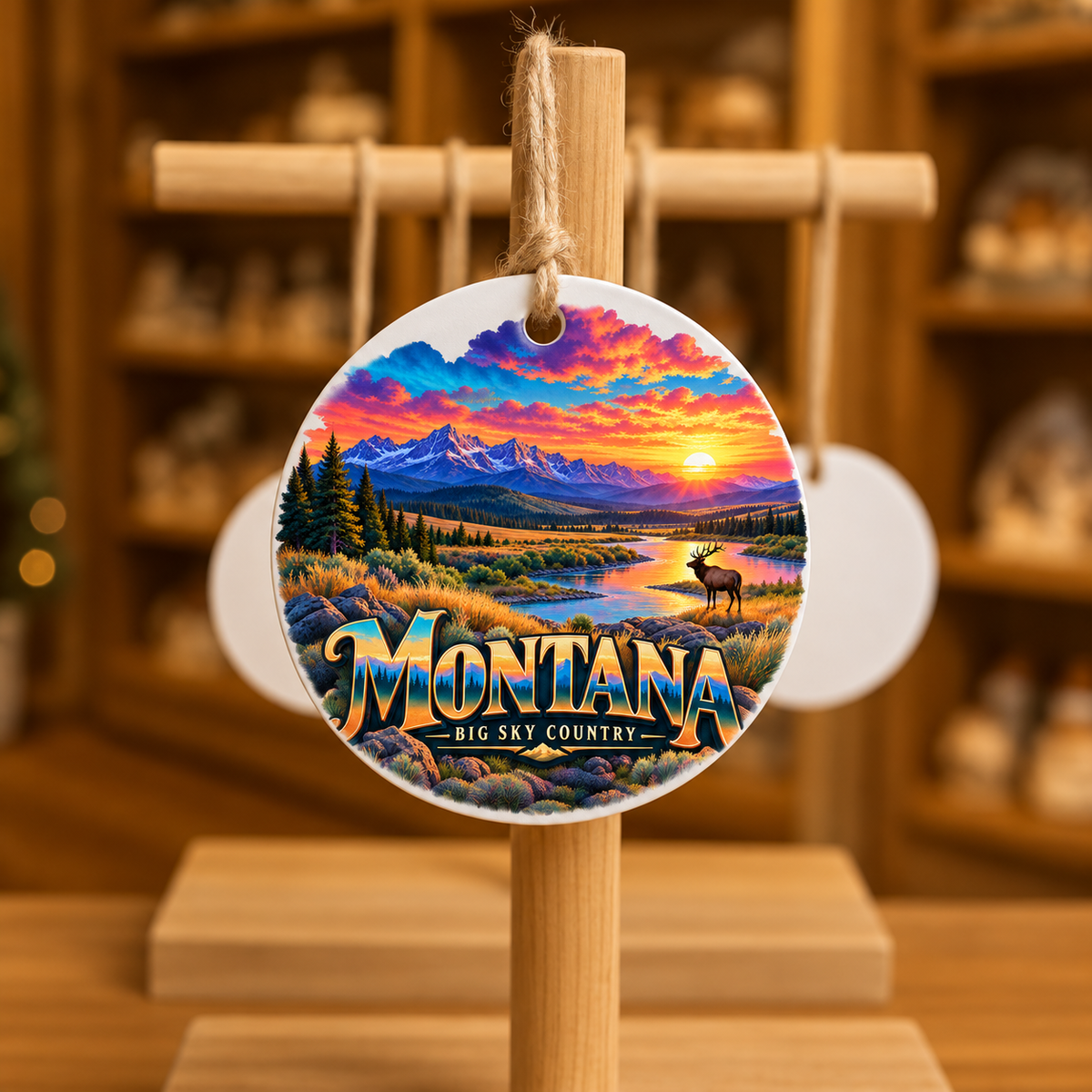 WDO-MTD3 — Montana Big Sky River Sunset | MY TOWN COLLECTION product mockup