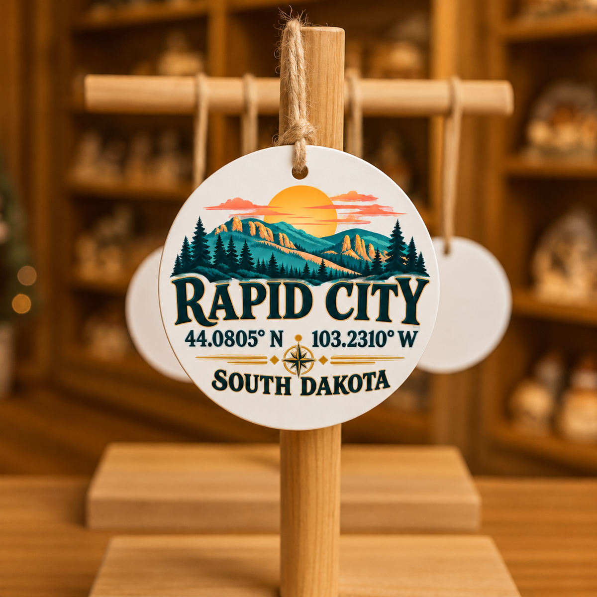 WDO-MTD6 — Rapid City Coordinates | MY TOWN COLLECTION product mockup