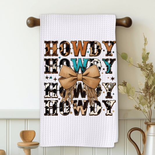 Howdy Bow Microfiber Decorative Towel