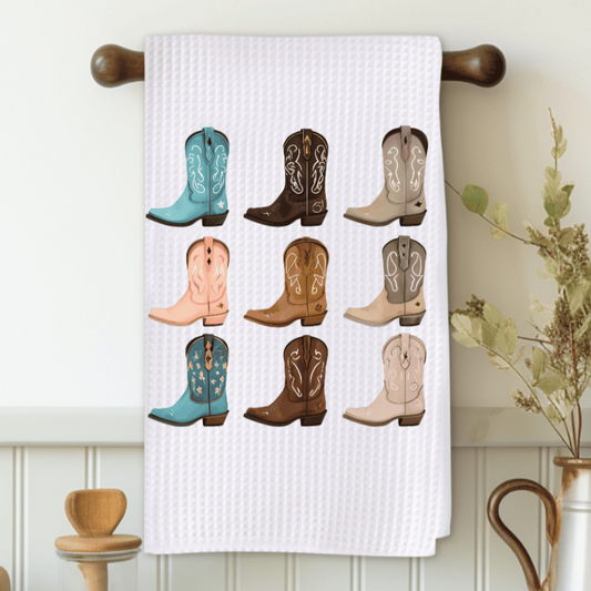Cowboy Boots Microfiber Decorative Towel