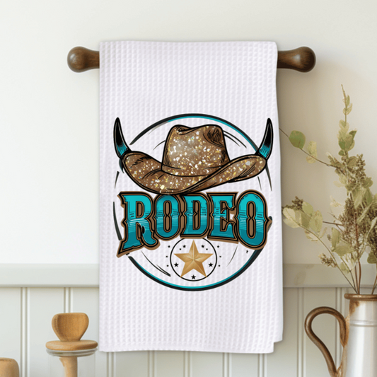 Rodeo Cowboy Hat Microfiber Decorative Towel
