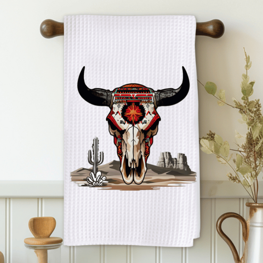 Desert Skull Microfiber Decorative Towel